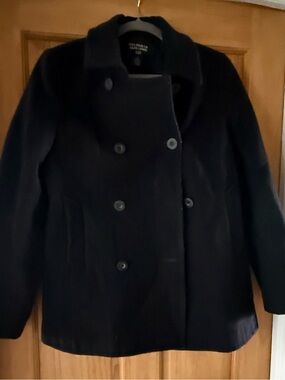 Ralph Lauren Black Double-Breasted Peacoat